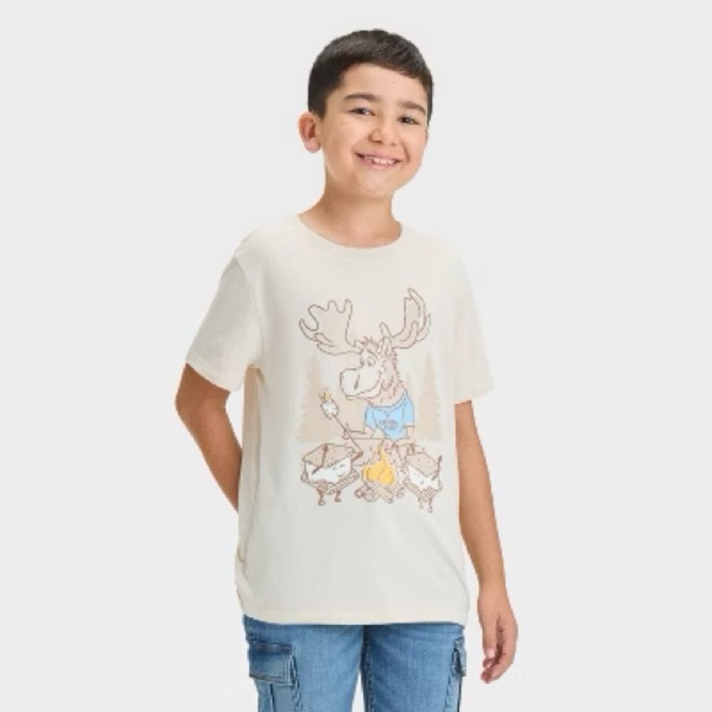 350 NWT Cat‎ & Jack Campfire Graphic T Shirt - Size: Large (10/12)